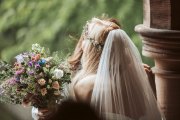May Wedding Meadow Ranunculas Roses Bridal Bouquet Closeup